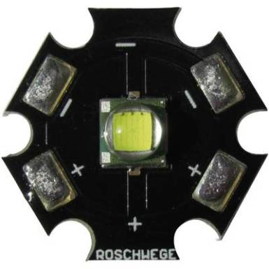 High-Power LED csillag alakú panelhoz 10 W, 280 lm, 1 chip, hidegfehér, Star-W6000-10-00-00 High-Power LED csillag alakú panelhoz 10 W, 280 lm, 1 chip, hidegfehér, Star-W6000-10-00-00