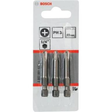Csavarh&uacute;z&oacute; BIT bet&eacute;t PH3 x 49 mm 3db Bosch  2607001531