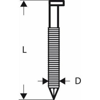 D-fejű szegek, SN34DK 100R, 3,1 mm, 100 mm, fényes 2000 db Bosch 2608200050 D-fejű szegek, SN34DK 100R, 3,1 mm, 100 mm, fényes 2000 db Bosch 2608200050