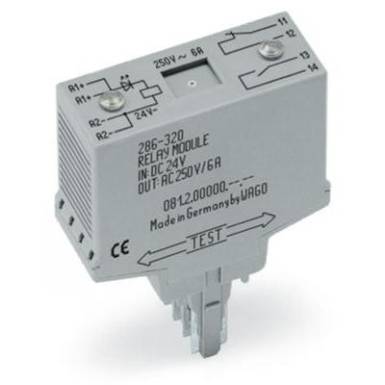 Relé modul 1 nyitó, 1 záró 250 V, WAGO 286-320/004-000 Relé modul 1 nyitó, 1 záró 250 V, WAGO 286-320/004-000