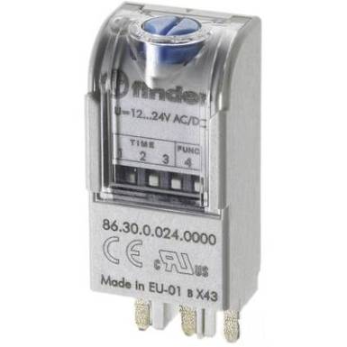 Időkapcsoló modul 12-24 V DC/AC, Finder 86.30.0.024.0000 Időkapcsoló modul 12-24 V DC/AC, Finder 86.30.0.024.0000