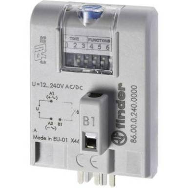 Ipari időkapcsoló modul 12 - 240 V DC/AC, Finder 86.00.0.240 Ipari időkapcsoló modul 12 - 240 V DC/AC, Finder 86.00.0.240
