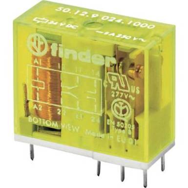 Finder biztonsági relé, 24 V/DC, 400 V/AC 8A, 2 váltós, 50.12.9.024.5000 Finder biztonsági relé, 24 V/DC, 400 V/AC 8A, 2 váltós, 50.12.9.024.5000