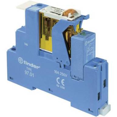 Finder kapcsoló relé, 24V/DC, 1 váltó, 16A, 4C.01.9.024.0050 Finder kapcsoló relé, 24V/DC, 1 váltó, 16A, 4C.01.9.024.0050