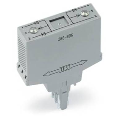 Diódaáramkör modul, világosszürke, WAGO 286-805 Diódaáramkör modul, világosszürke, WAGO 286-805