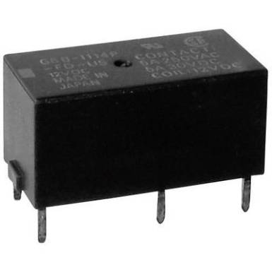 Kis teljesítményrelé 5 V/DC 1 záró/1 nyitó, 5 A, 125 V/DC/380 V/AC, 1250 VA/150 W, Omron G6B-2114P-US 5 VDC Kis teljesítményrelé 5 V/DC 1 záró/1 nyitó, 5 A, 125 V/DC/380 V/AC, 1250 VA/150 W, Omron G6B-2114P-US 5 VDC