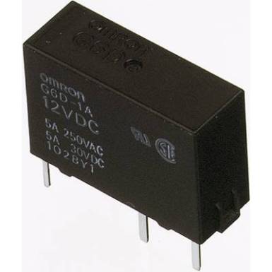 Omron 24V/DC teljesítményrelé, 1 záró, 5A/250V/AC, G6D-1A-ASI 24DC Omron 24V/DC teljesítményrelé, 1 záró, 5A/250V/AC, G6D-1A-ASI 24DC