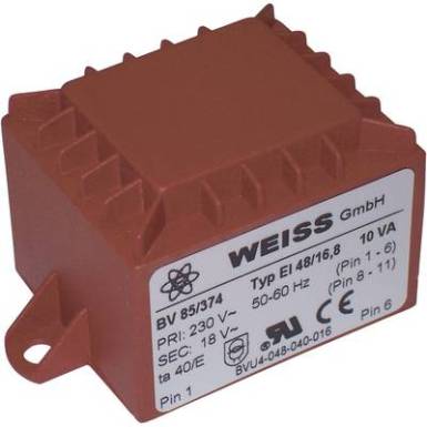 Transzformátor 10,0VA 230V / 2X12V / 417MA Transzformátor 10,0VA 230V / 2X12V / 417MA
