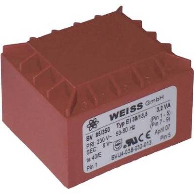 Transzformátor 3,2VA 230V / 12V / 267MA Transzformátor 3,2VA 230V / 12V / 267MA