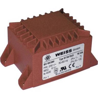 Transzformátor 16,0VA 230V / 18V / 889MA Transzformátor 16,0VA 230V / 18V / 889MA