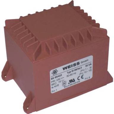 Transzformátor 50,0 VA 230V / 15V / 3,34A Transzformátor 50,0 VA 230V / 15V / 3,34A