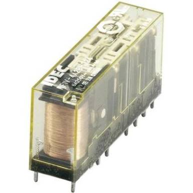 Kényszervezérelt relé RF1V érintkezőkkel 24 V/DC 4 záró/2 nyitó 6 A 30 V/DC/250 V/AC, Idec RF1V-4A2BL-D24 Kényszervezérelt relé RF1V érintkezőkkel 24 V/DC 4 záró/2 nyitó 6 A 30 V/DC/250 V/AC, Idec RF1V-4A2BL-D24