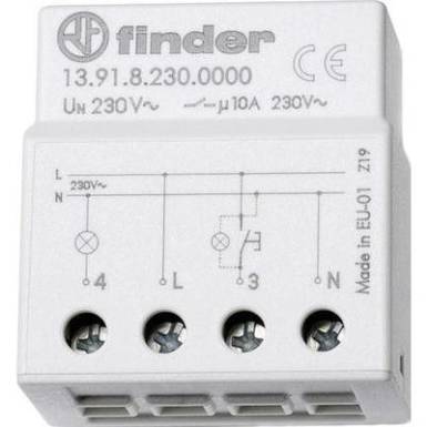 Impulzusos timer (10 perc), Finder 13.91.8.230.0000 Impulzusos timer (10 perc), Finder 13.91.8.230.0000