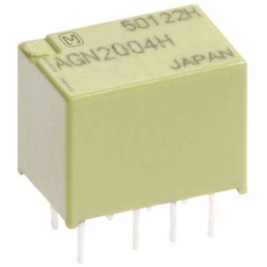 Jelzőrelé nyákba, monostabil, 24 V/DC 2 váltó 1 A 110 V/DC/125 V/AC 30 W/37,5 VA, Panasonic AGN20024 Jelzőrelé nyákba, monostabil, 24 V/DC 2 váltó 1 A 110 V/DC/125 V/AC 30 W/37,5 VA, Panasonic AGN20024