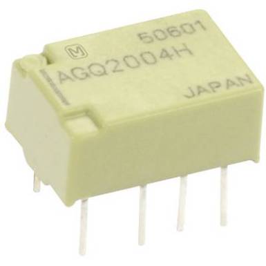 Jelzőrelé nyákba, bistabil, 4.5 V/DC 2 váltó 1 A 110 V/DC/125 V/AC 30 W/37,5 VA, Panasonic AGQ2104H Jelzőrelé nyákba, bistabil, 4.5 V/DC 2 váltó 1 A 110 V/DC/125 V/AC 30 W/37,5 VA, Panasonic AGQ2104H
