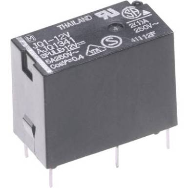Teljesítmény relé 24 V 1 záró, 5 A 110 V/DC 250 V/AC 625 VA, Panasonic JQ1AB24F Teljesítmény relé 24 V 1 záró, 5 A 110 V/DC 250 V/AC 625 VA, Panasonic JQ1AB24F