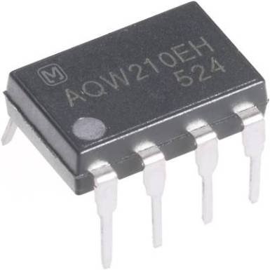 PhotoMOS rel&eacute;, p&oacute;lussz&aacute;m: 8, 2 z&aacute;r&oacute; 350 V DC/AC 120 mA, Panasonic AQW210EH