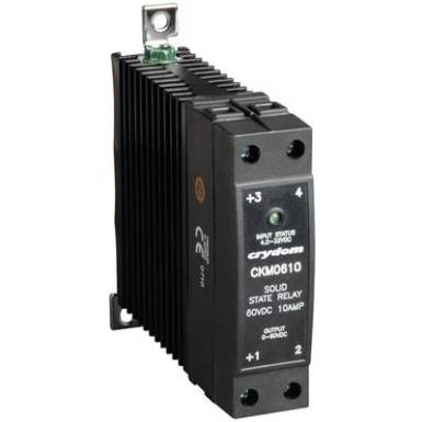 Elektronikus teljes&iacute;tm&eacute;ny rel&eacute;, DIN kivitelű, 30 A 0 - 60 V/DC, Crydom CKM0630
