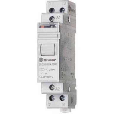 Impulzus rel&eacute; 12 V/DC 1 z&aacute;r&oacute;/1 nyit&oacute;, 16 A 400 VAC/30 VDC, Finder 20.23.9.012.4000