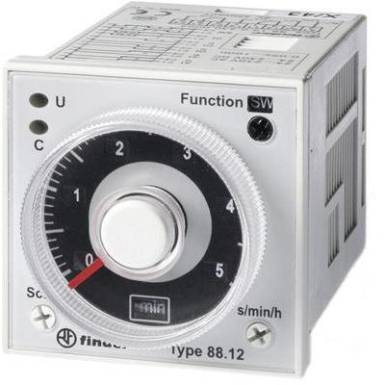 Többfunkciós időzítő relé 24 - 230 V DC/AC 2 váltó, 5 A 250 V/AC 1250 VA, Finder 88.12.0.230.0002 Többfunkciós időzítő relé 24 - 230 V DC/AC 2 váltó, 5 A 250 V/AC 1250 VA, Finder 88.12.0.230.0002