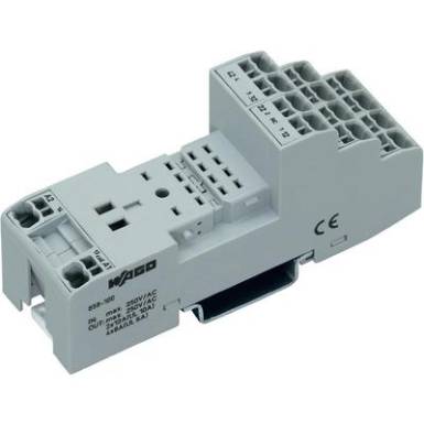 Csatlakoz&oacute; aljzat ipari rel&eacute;hez 2/4 v&aacute;lt&oacute;&eacute;rintkező 4 x 8 A/2 x 12 A, WAGO 858-100