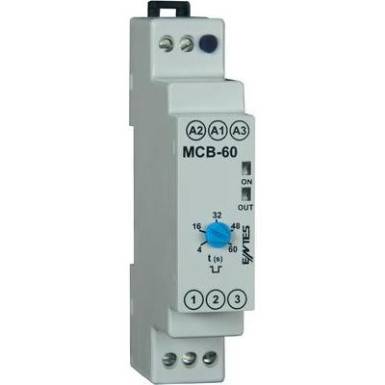 Időrelé 24 V/AC/DC/ 230 V/AC 1 váltó 8 A, ENTES MCB-60 Időrelé 24 V/AC/DC/ 230 V/AC 1 váltó 8 A, ENTES MCB-60