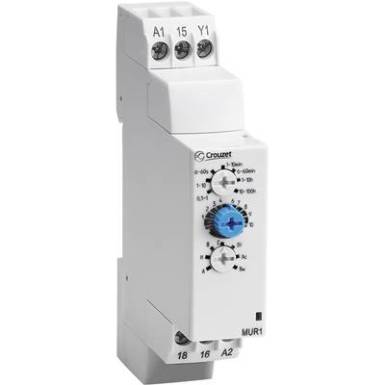 Elektronikus időrelé 12 - 240 V DC/AC, 1 váltó 8 A DC/AC 250 V DC/AC 2000 VA/ 80 W, Chronos 2 Crouzet MUR3 Elektronikus időrelé 12 - 240 V DC/AC, 1 váltó 8 A DC/AC 250 V DC/AC 2000 VA/ 80 W, Chronos 2 Crouzet MUR3