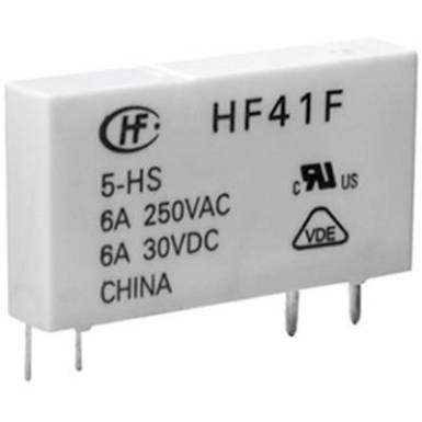 H&aacute;l&oacute;zati rel&eacute; 12 V/DC 1 v&aacute;lt&oacute;, 6 A 30 V/DC/ 277 V/AC 1500 VA/ 180 W, Hongfa HF41F/012-ZST