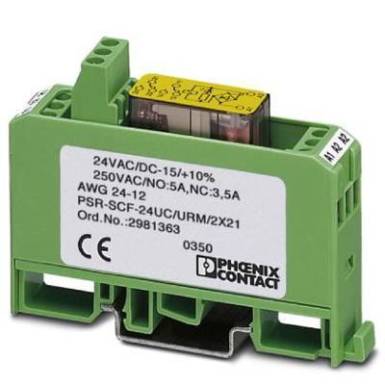Bővítő modul Phoenix Contact 2981376 PSR-SCF- 120UC/URM/2X21 Bővítő modul Phoenix Contact 2981376 PSR-SCF- 120UC/URM/2X21