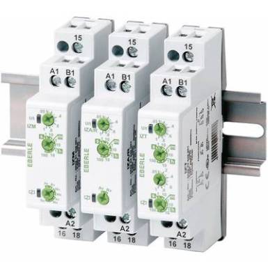 Install&aacute;ci&oacute;s időrel&eacute; 12 - 240 V DC/AC 1 v&aacute;lt&oacute;/fesz&uuml;lts&eacute;gmentes 5 A 250 V/AC, Eberle IZM 0530 51 649 001