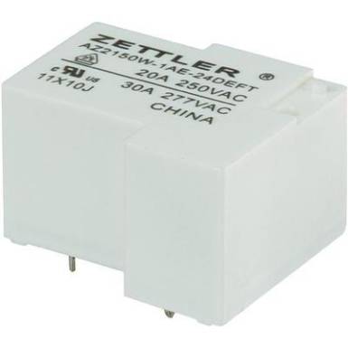 Nagyteljesítményű relé 24 V/DC, 1 záró 30 A 240 V/DC/440 V/AC 900 W/8310 VA Zettler Electronics AZ2150W-1AE-24DEFT Nagyteljesítményű relé 24 V/DC, 1 záró 30 A 240 V/DC/440 V/AC 900 W/8310 VA Zettler Electronics AZ2150W-1AE-24DEFT