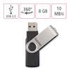 HAMA 8GB Rotate Black/Silver