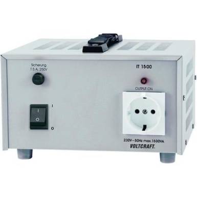 Leválasztó transzformátor 1500VA 230V/AC Voltcraft IT-1500 Leválasztó transzformátor 1500VA 230V/AC Voltcraft IT-1500