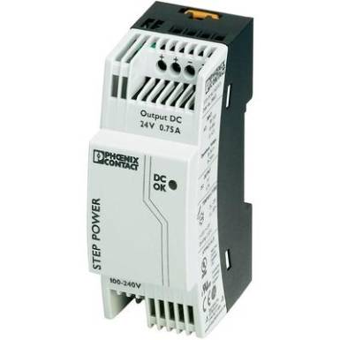 Tápegységek, Quint, mini, step a PHOENIX CONTACT -tól Step-PS/1AC/24DC/0.75 Tápegységek, Quint, mini, step a PHOENIX CONTACT -tól Step-PS/1AC/24DC/0.75
