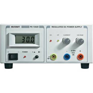 Szabályozható lineáris labortápegység 60W 0-30V 0-2A, Voltcraft PS-1302 D Szabályozható lineáris labortápegység 60W 0-30V 0-2A, Voltcraft PS-1302 D