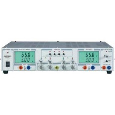 Kettős labort&aacute;pegys&eacute;g line&aacute;ris, kapcsol&oacute;&uuml;zemű 0,1-65V/DC / 0-3A / 0,1-65V/DC 399W Voltcraft VSP 2653