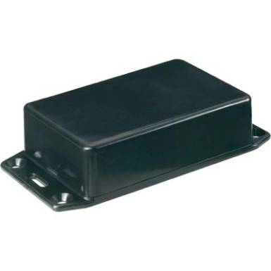 Euro doboz bord&aacute;kkal ABS fekete 85X56X25 mm FL