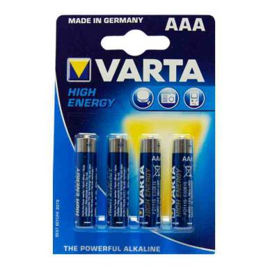 VARTA AAA mikro 4db High EnergyEnergikus VARTA AAA mikro 4db High EnergyEnergikus