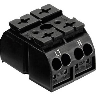 Szigetelt sorkapocsblokk 2 pólusú, 0,5 - 4 mm² 32A, fekete, WAGO 862-1552 Szigetelt sorkapocsblokk 2 pólusú, 0,5 - 4 mm² 32A, fekete, WAGO 862-1552