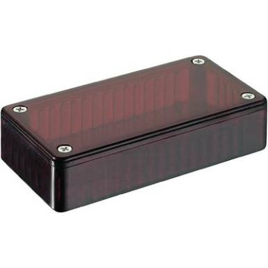 Átlátszó piros polikarbonát műszerház 100x50x25 mm Hammond Electronics 1591 ATRD Átlátszó piros polikarbonát műszerház 100x50x25 mm Hammond Electronics 1591 ATRD