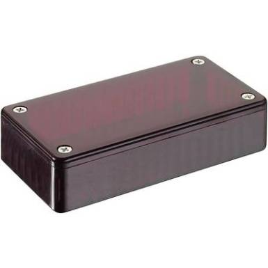 Átlátszó piros polikarbonát ház 120x65x40 mm Átlátszó piros polikarbonát ház 120x65x40 mm