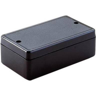 Műszerház 80x45x26 mm fekete Műszerház 80x45x26 mm fekete