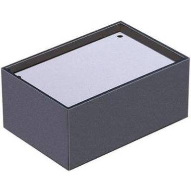 Műszerház alumínium előlappal 85x55x36 mm Műszerház alumínium előlappal 85x55x36 mm
