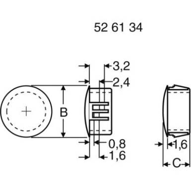 Lyuk lezáró dugó 7,8x8 mm Lyuk lezáró dugó 7,8x8 mm