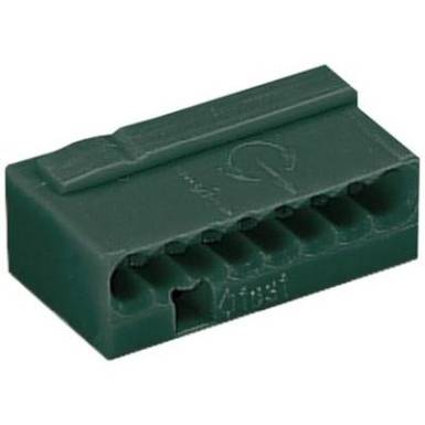 Mikró vezetékösszekötő 8 vezetékes, 0,6 - 0,8 mm² 6A, sötétszürke, 1 db, WAGO 243-208 Mikró vezetékösszekötő 8 vezetékes, 0,6 - 0,8 mm² 6A, sötétszürke, 1 db, WAGO 243-208