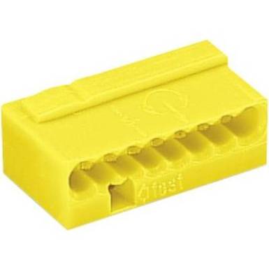 Mikr&oacute; vezet&eacute;k&ouml;sszek&ouml;tő 8 vezet&eacute;kes, 0,6 - 0,8 mm&sup2; 6A, s&aacute;rga, 1 db, WAGO 243-508