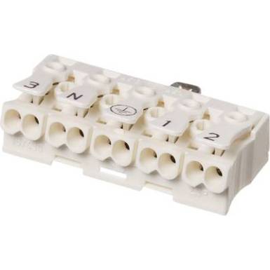 Lámpatest sorkapocsblokk 5 pólusú, 2,5 mm² 16A, fehér, Adels-Contact 041015 Lámpatest sorkapocsblokk 5 pólusú, 2,5 mm² 16A, fehér, Adels-Contact 041015