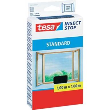 TESA® STANDARD szúnyogháló ablakra, 1 x 1 m, antracit TESA® STANDARD szúnyogháló ablakra, 1 x 1 m, antracit