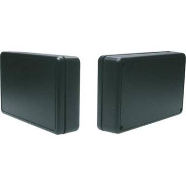 Strapubox műanyag műszerh&aacute;z, 125x74x27 mm, fekete, 2006SW