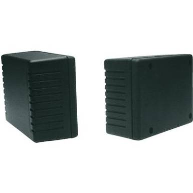 Strapubox műanyag műszerház, 94x71x40 mm, fekete, 1014G Strapubox műanyag műszerház, 94x71x40 mm, fekete, 1014G